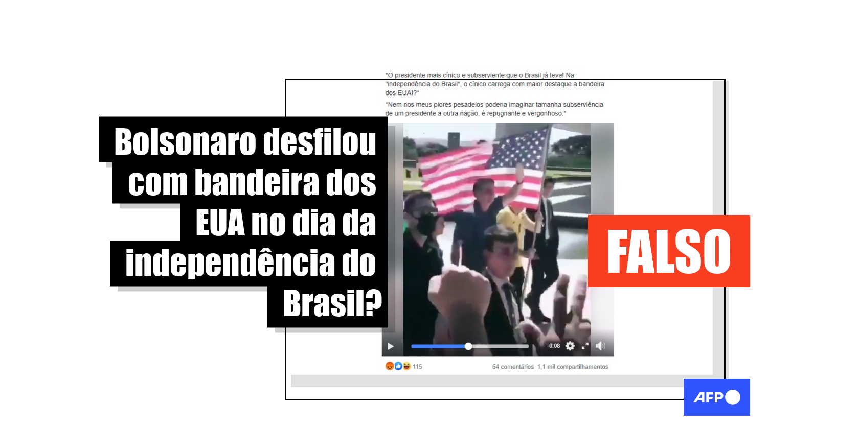 V Deo De Bolsonaro Desfilando Bandeira Dos Estados Unidos N O Foi